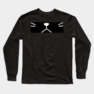 Meh Kitty Black Long Sleeve T-Shirt